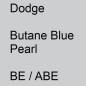 Preview: Dodge, Butane Blue Pearl, BE / ABE.